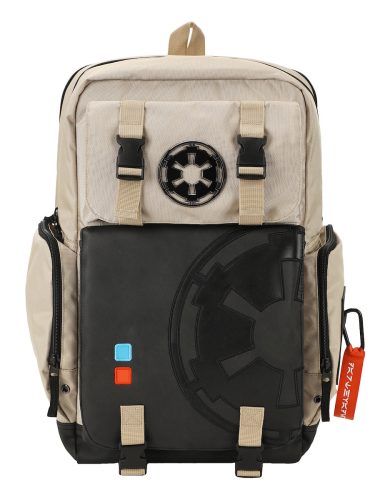 MOCHILA STAR WARS BLANCA CON DISEÑO DE SABLE DE LUZ